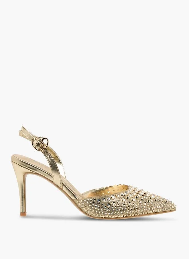 Celeste Women Stiletto Heel Embellished Shoes Ramadan Collection